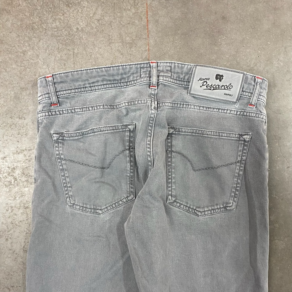 Marco Pescarolo Gray Slim Fit Jeans mens Size 48 - Picture 4 of 10